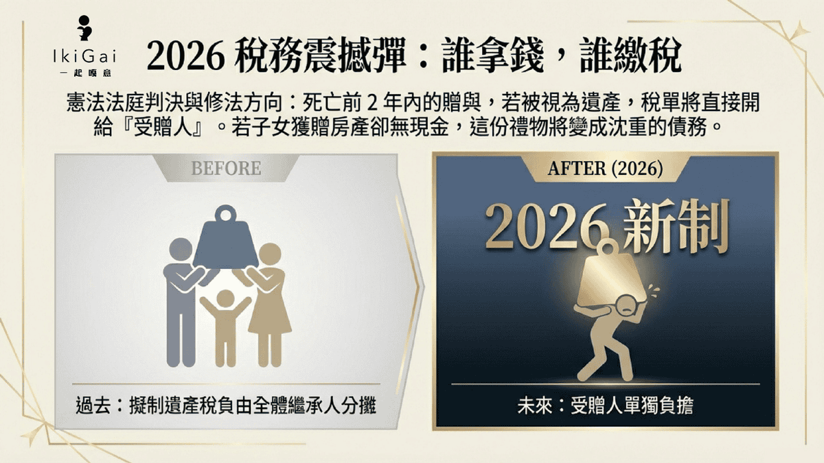 預留稅源是什麼？別讓「繼承」變「負債」——利用壽險破解身後事的現金流陷阱