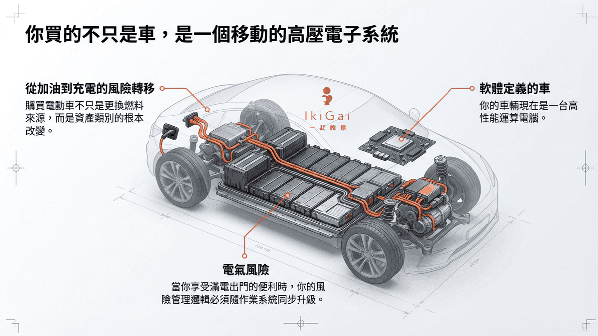 乙式車體損失險不夠用？面對電池自燃與充電樁風險，電動車主必備的保命條款