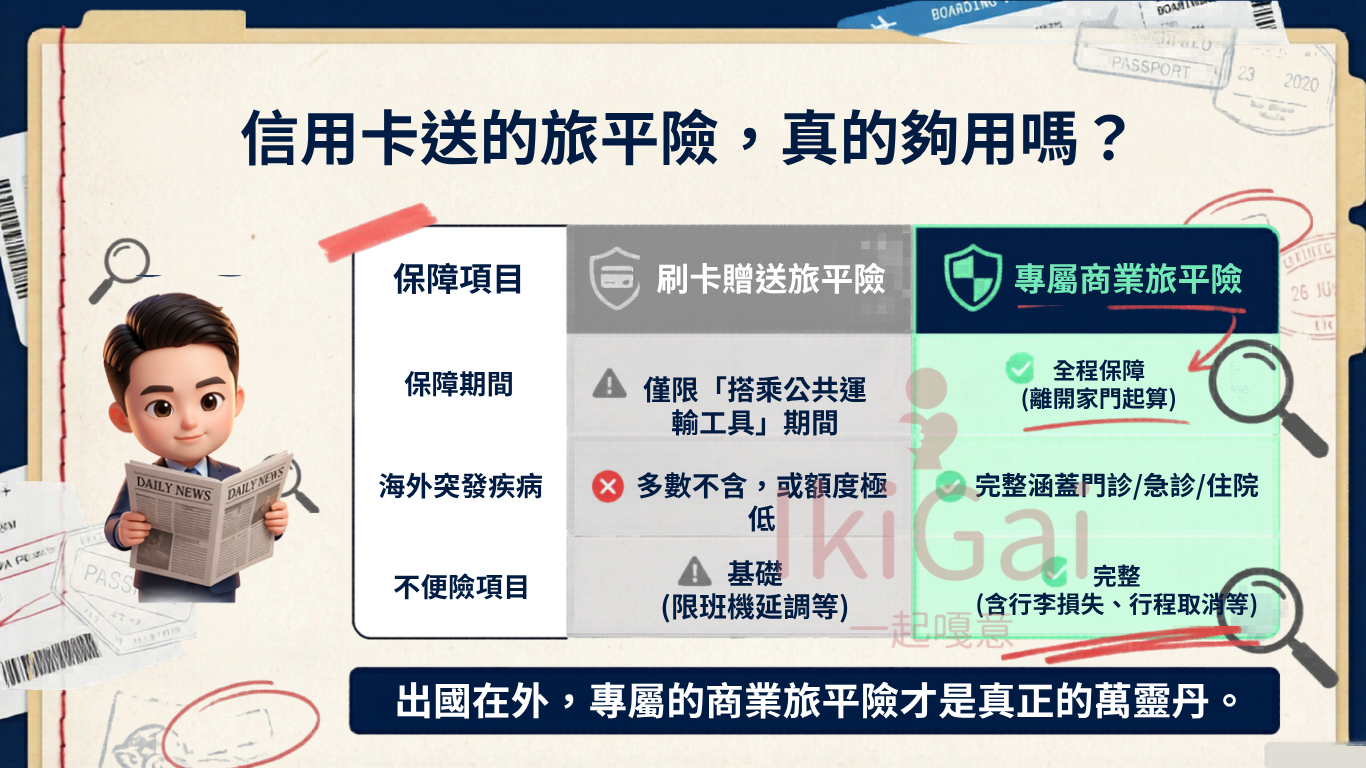 【深度破解】旅平險的海外突發疾病限額,非實際每次理賠金可使用總額度!出國前必看的保單避坑指南 - 第7張圖 【深度破解】旅平險的海外突發疾病限額,非實際每次理賠金可使用總額度!出國前必看的保單避坑指南
