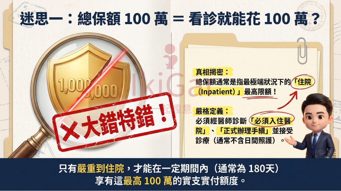 【深度破解】旅平險的海外突發疾病限額,非實際每次理賠金可使用總額度!出國前必看的保單避坑指南 - 第2張圖 【深度破解】旅平險的海外突發疾病限額,非實際每次理賠金可使用總額度!出國前必看的保單避坑指南