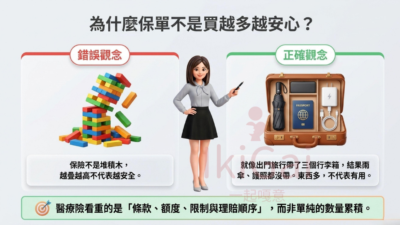 實支實付新制後，保單不是買越多越安心，而是要買得剛剛好