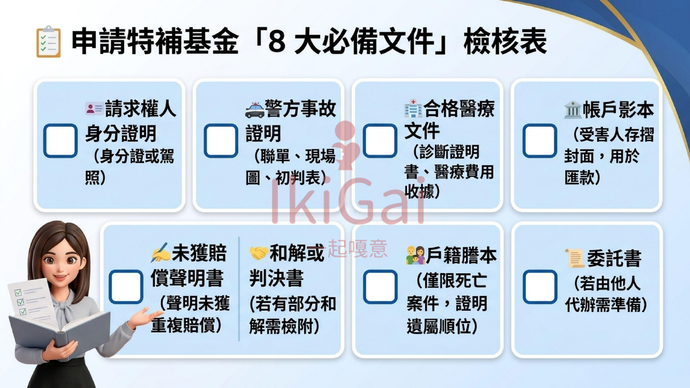 一場車禍驚魂記!對方沒保強制險怎麼辦?「特別補償基金」真的是救命稻草嗎?適用條件、申請流程全解析 - 第9張圖 一場車禍驚魂記!對方沒保強制險怎麼辦?「特別補償基金」真的是救命稻草嗎?適用條件、申請流程全解析