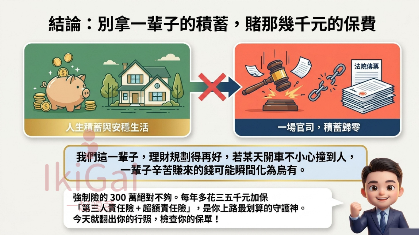 強制險 300 萬真的夠嗎?車禍賠償為什麼還需要第三人責任險? - 第13張圖 強制險 300 萬真的夠嗎?車禍賠償為什麼還需要第三人責任險?
