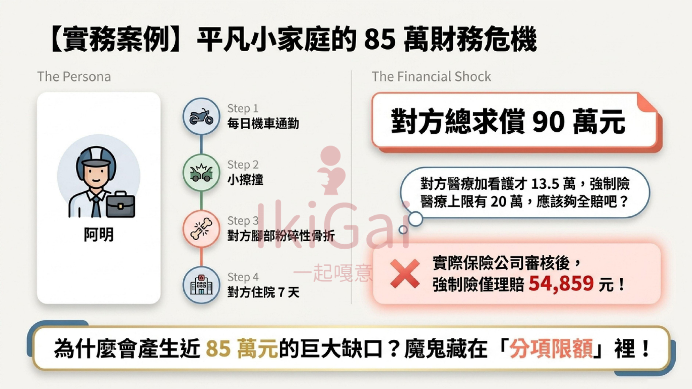 強制險 300 萬真的夠嗎?車禍賠償為什麼還需要第三人責任險? - 第4張圖 強制險 300 萬真的夠嗎?車禍賠償為什麼還需要第三人責任險?