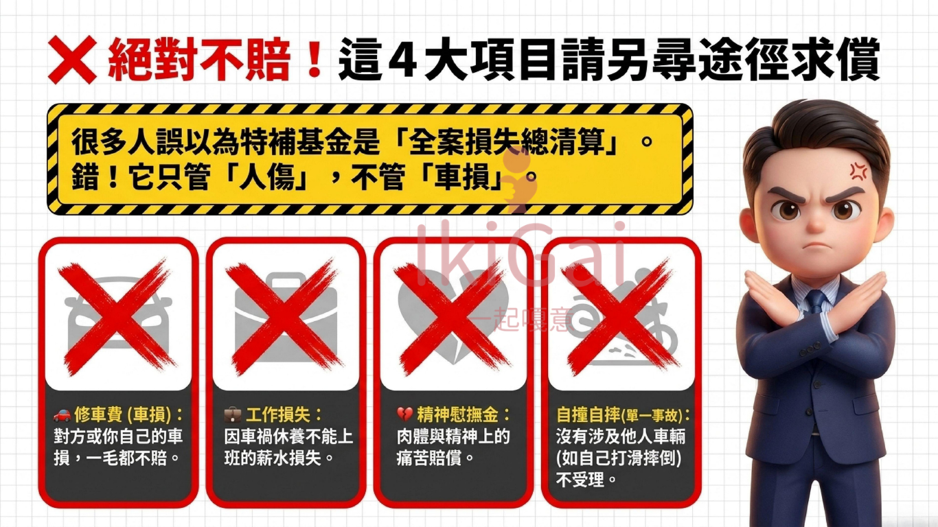 一場車禍驚魂記!對方沒保強制險怎麼辦?「特別補償基金」真的是救命稻草嗎?適用條件、申請流程全解析 - 第6張圖 一場車禍驚魂記!對方沒保強制險怎麼辦?「特別補償基金」真的是救命稻草嗎?適用條件、申請流程全解析